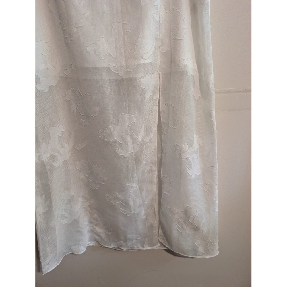 Ali & Jay 2 Piece Skirt Set Womens S White Floral Jacquard Crop Top Maxi Skirt - Picture 10 of 11